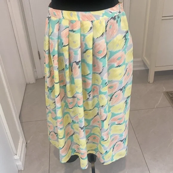 VINTAGE Mister Leonard 1980/81 Floral Pastel SKIRT SET See Size Below - Picture 10 of 17